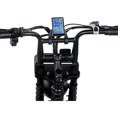 H9.0 Zwart + Achterzitje + Voetsteuntjes + Alarm